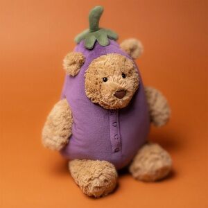 Jellycat - Eggplant Bartholomew Bear Retired Plush